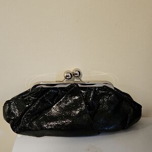 Aldo Womens Black Clutch Purse night out coktail prom wedding small